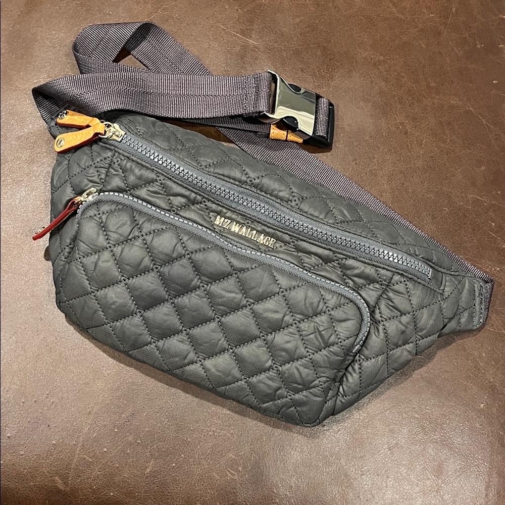 MZ Wallace Quilted Belt Bag in Magnet